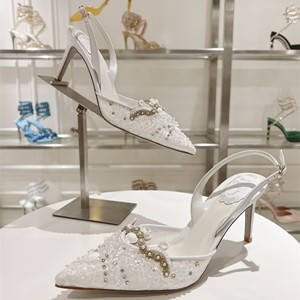 rene caovilla 7.5cm/9.5cm slingbacks shoes